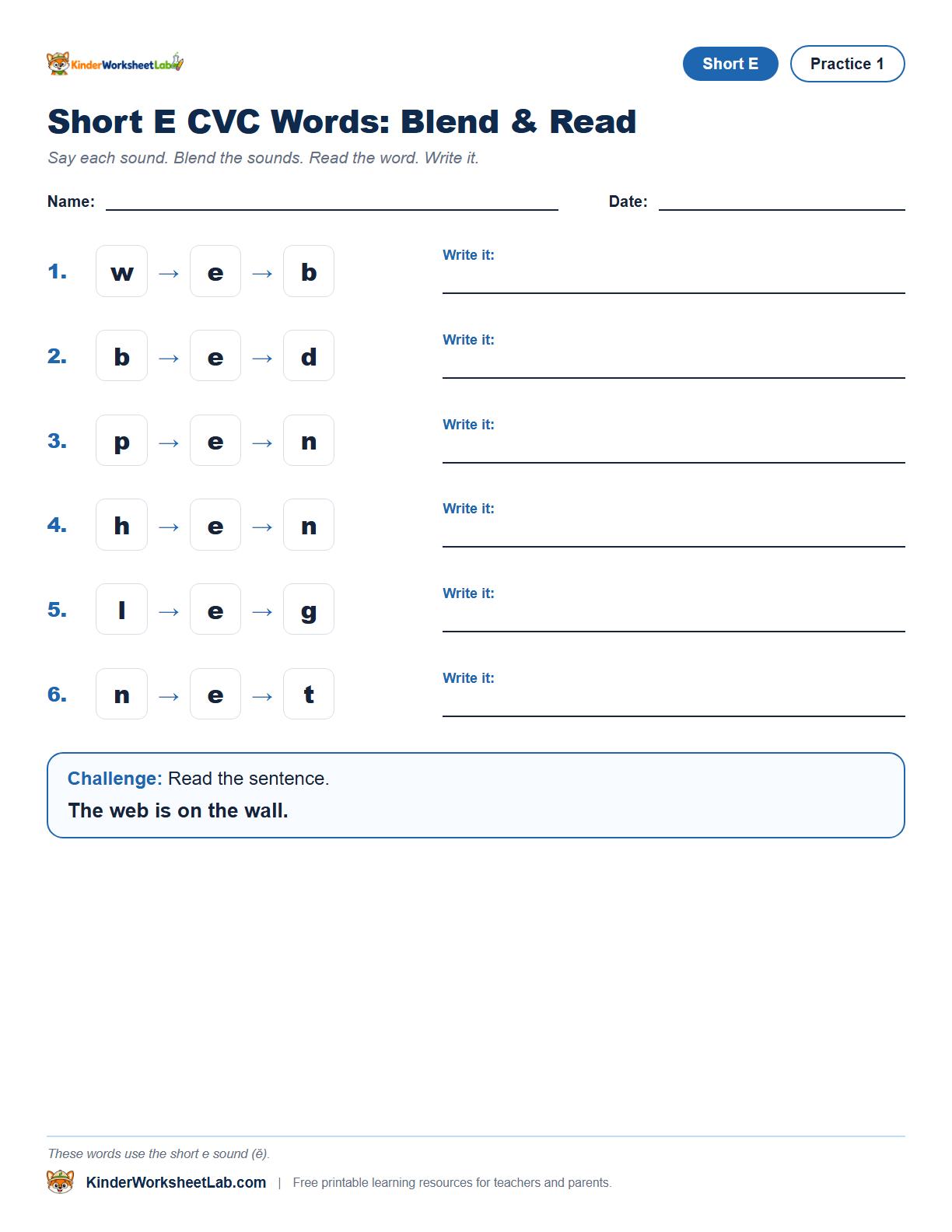 Web CVC worksheet preview
